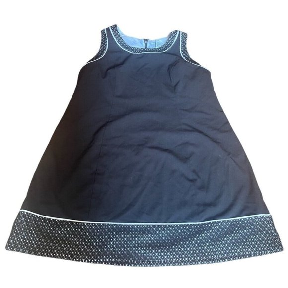 CATHERINES Black White Lined shift Sleeveless Zipper Dress Womens Size 20W - Picture 4 of 6